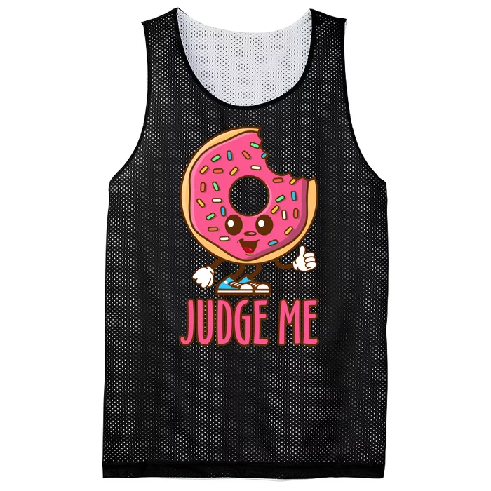 Donut Judge Me Doughnuts Mesh Reversible Basketball Jersey Tank