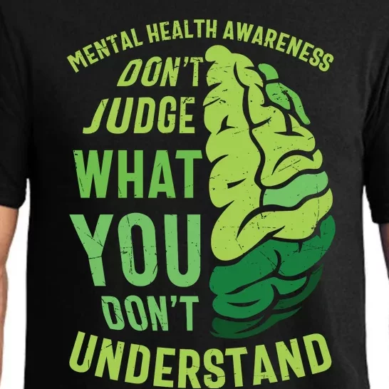 Dont Judge Mental Health Awareness Pajama Set