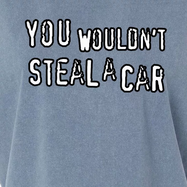 Dad Joke Movie Pirate You Wouldnt Steal A Car Pirate Costume Garment-Dyed Women's Muscle Tee