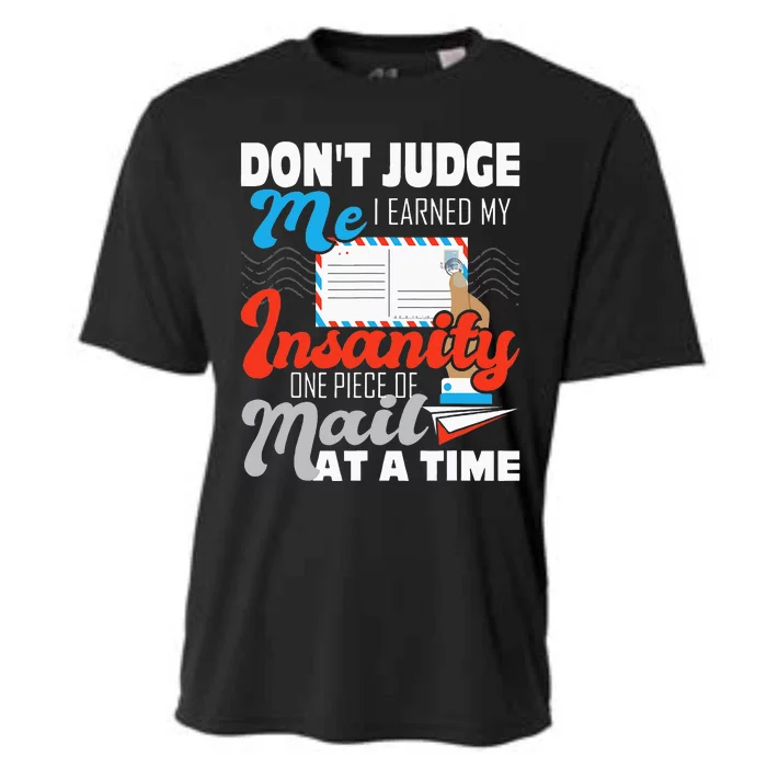 Dont Judge Me Postal Worker Mailman Postman Mail Carrier Cooling Performance Crew T-Shirt