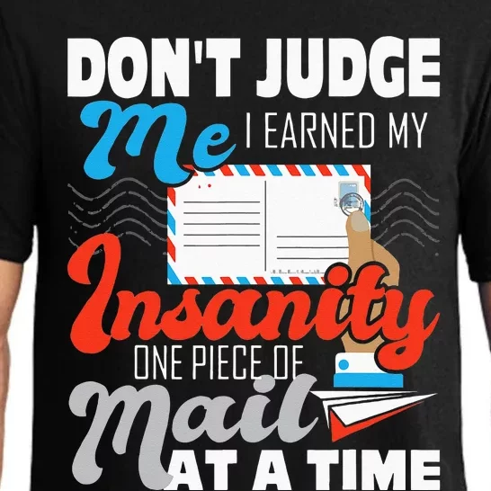 Dont Judge Me Postal Worker Mailman Postman Mail Carrier Pajama Set