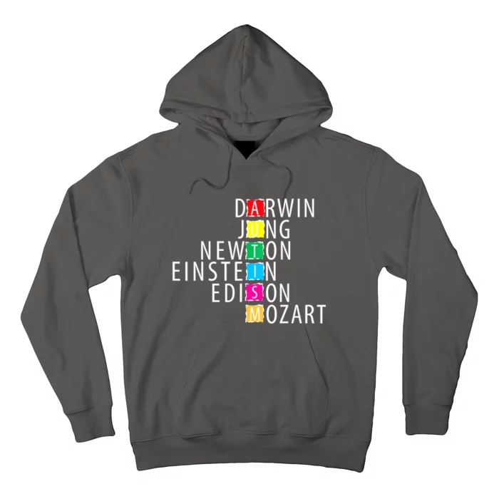 Darwin Jung Newton Einste In Edison Mozart Autism Support Gift Hoodie