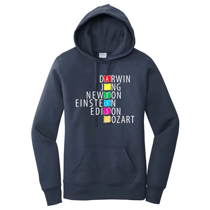 Darwin Jung Newton Einste In Edison Mozart Autism Support Gift Women's Pullover Hoodie