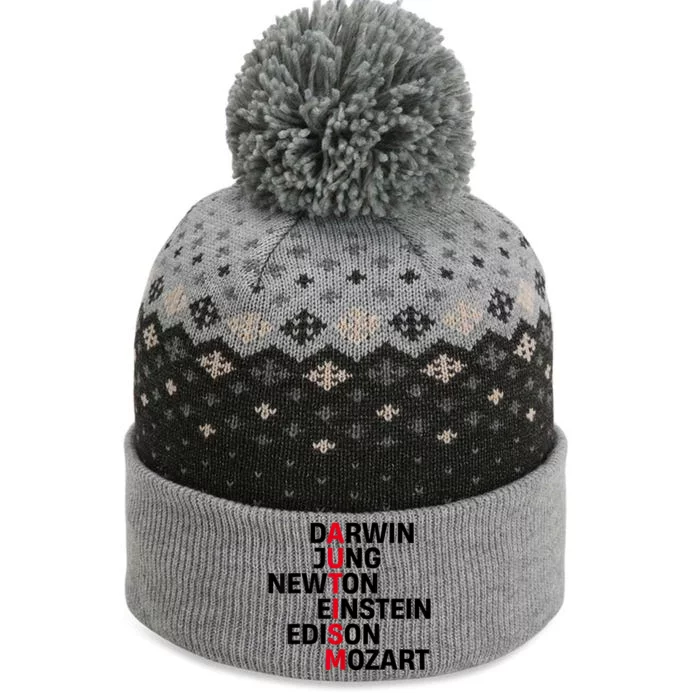 Darwin Jung Newton Einstein Edison Mozart Autism Awareness The Baniff Cuffed Pom Beanie