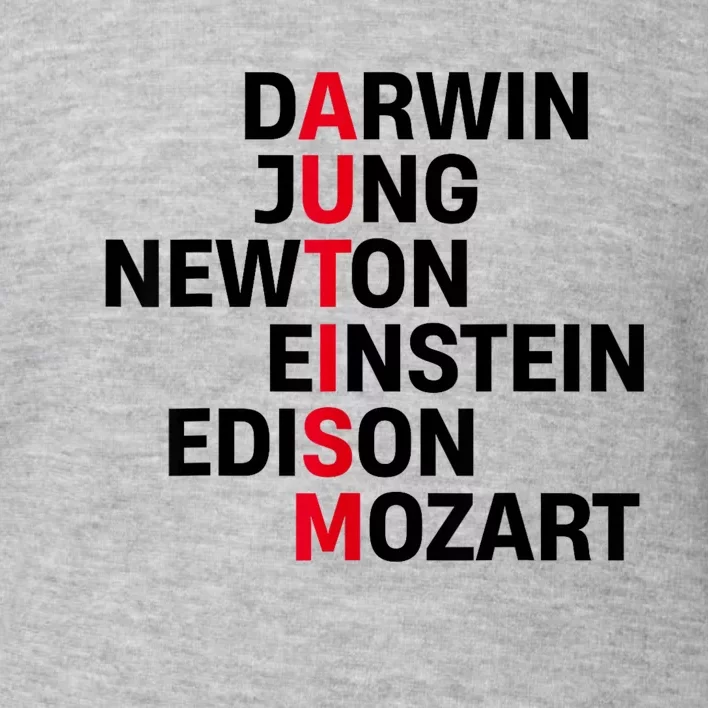 Darwin Jung Newton Einstein Edison Mozart Autism Awareness Toddler Sweatshirt