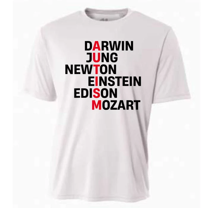 Darwin Jung Newton Einstein Edison Mozart Autism Awareness Cooling Performance Crew T-Shirt