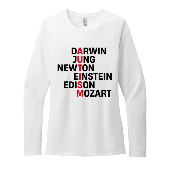 Darwin Jung Newton Einstein Edison Mozart Autism Awareness Womens CVC Long Sleeve Shirt