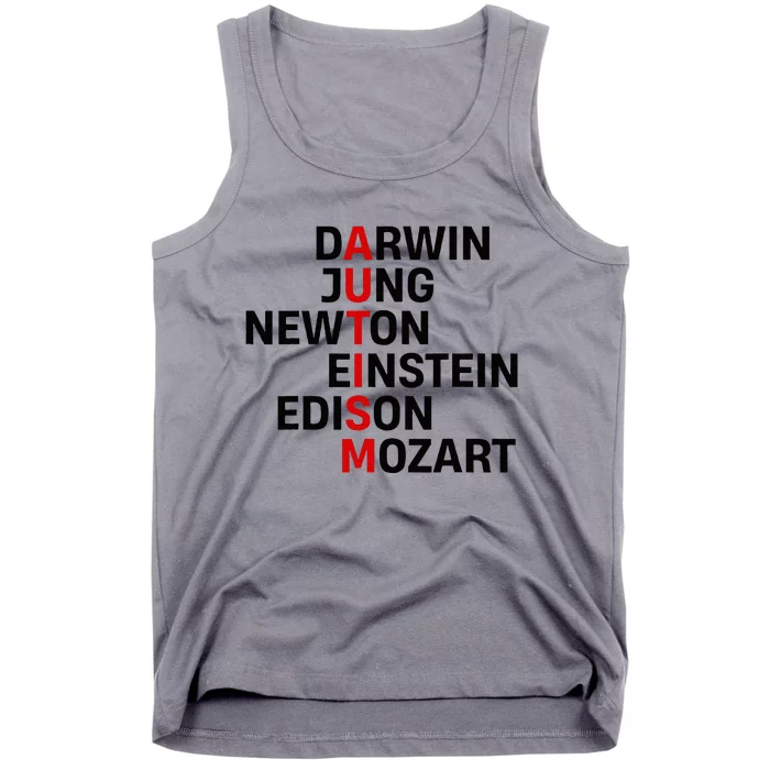 Darwin Jung Newton Einstein Edison Mozart Tank Top