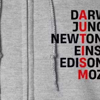 Darwin Jung Newton Einstein Edison Mozart Full Zip Hoodie