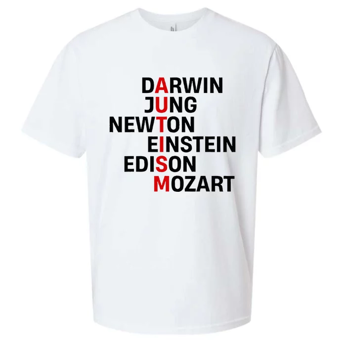 Darwin Jung Newton Einstein Edison Mozart Sueded Cloud Jersey T-Shirt