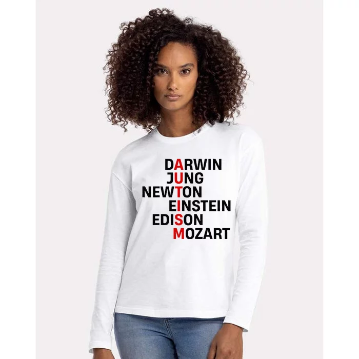 Darwin Jung Newton Einstein Edison Mozart Womens Cotton Relaxed Long Sleeve T-Shirt