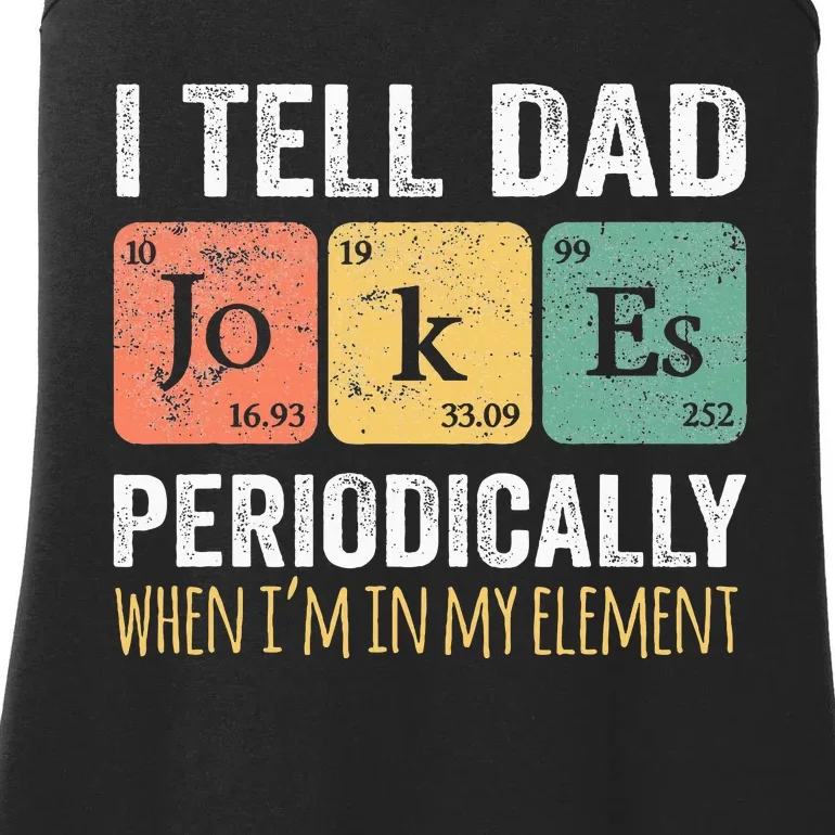 Dad Jokes Periodically Element  Classic Fit Ladies Essential Tank