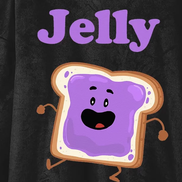 Dancing Jelly Peanut Butter And Jelly Hooded Wearable Blanket