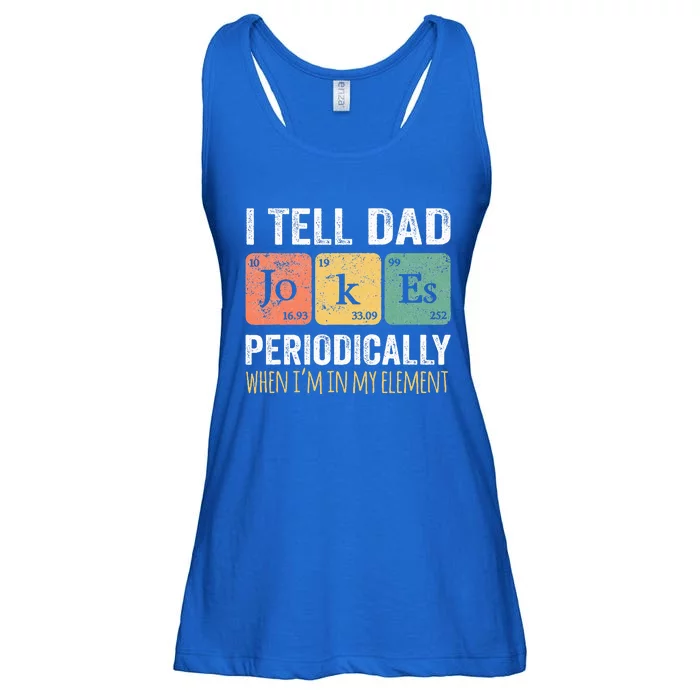 Dad Jokes Periodically Element Ladies Essential Flowy Tank