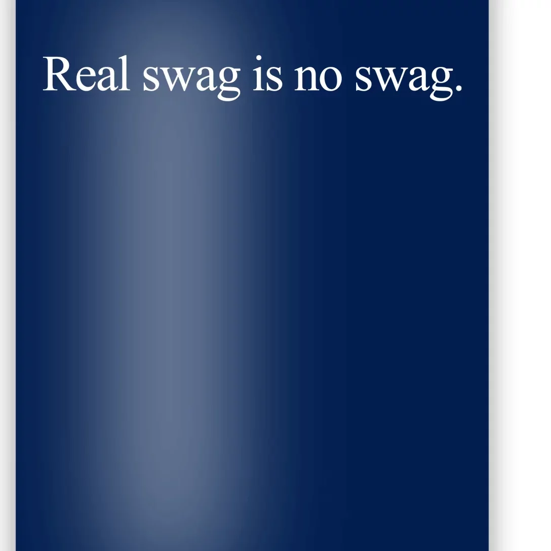 Daniel Jones Real Swag Is No Swag Poster