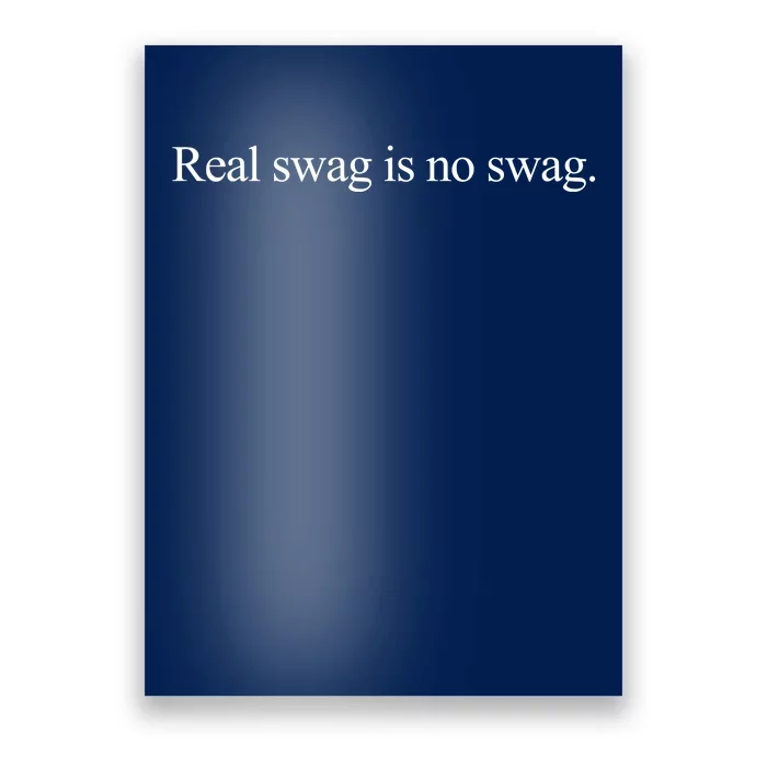 Daniel Jones Real Swag Is No Swag Poster