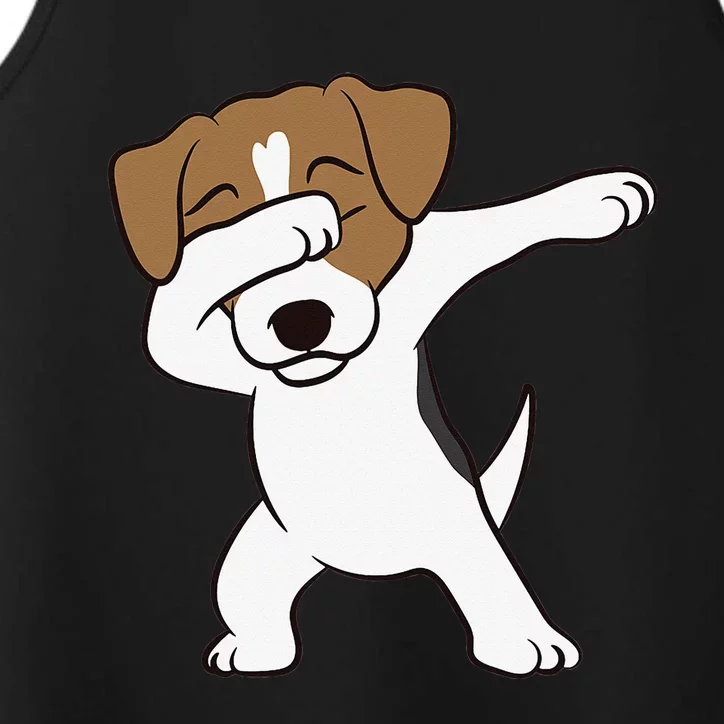 Dabbing Jack Russell Terrier Dog Dabbing Jack Russell Performance Tank