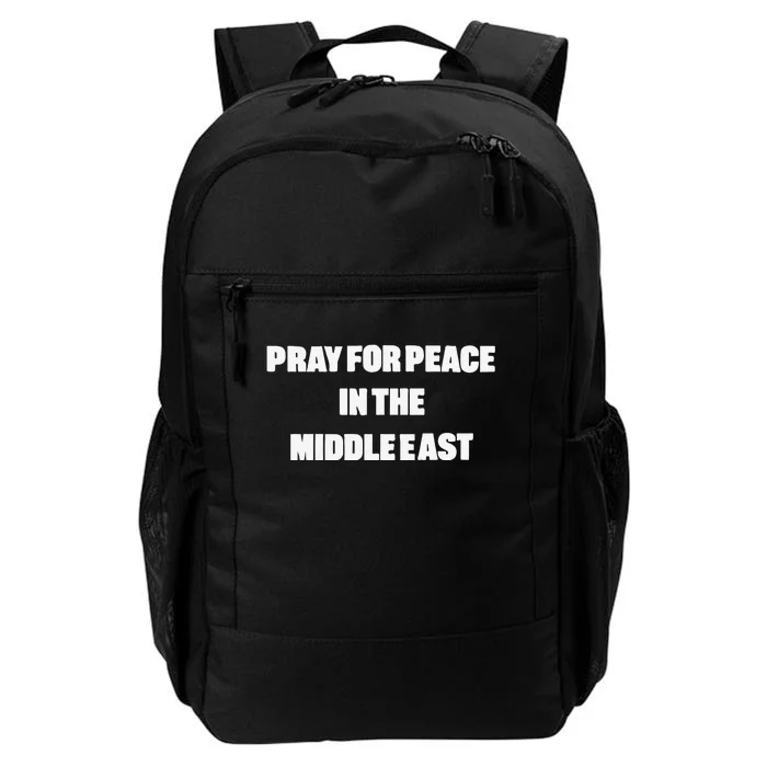 D J Reader Pray For Peace In The Middle East Daily Commute Backpack