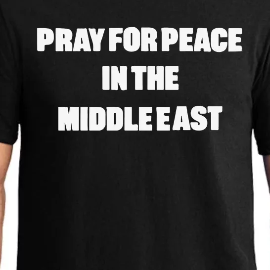 D J Reader Pray For Peace In The Middle East Pajama Set