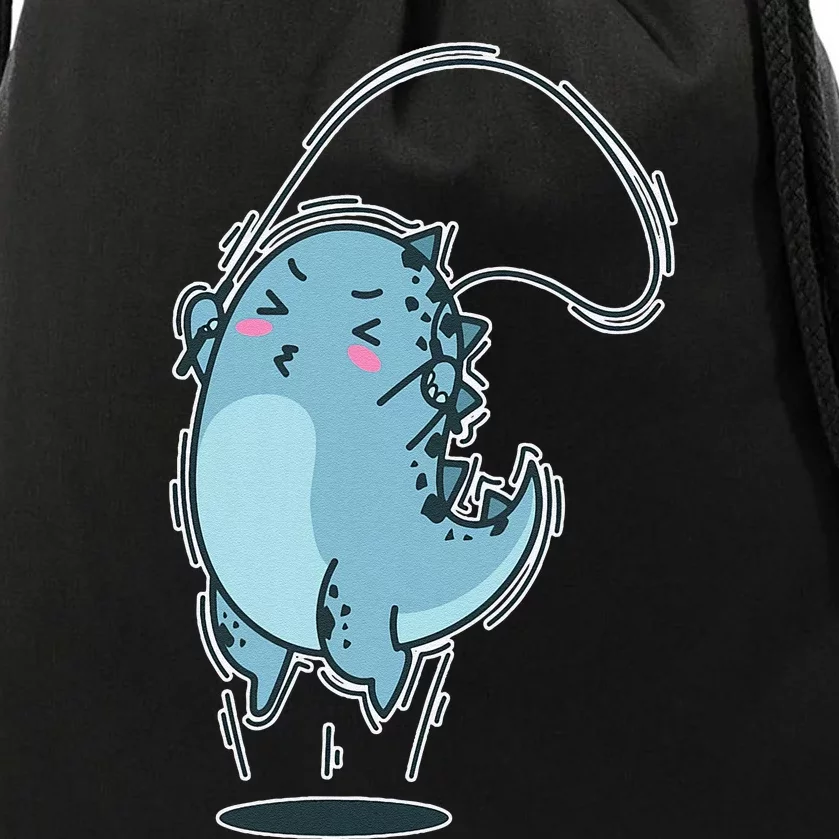 Dino Jumping Rope Drawstring Bag