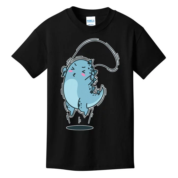 Dino Jumping Rope Kids T-Shirt