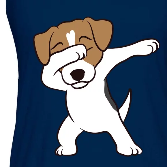 Dabbing Jack Russell Terrier Dog Dabbing Jack Russell Ladies Essential Flowy Tank