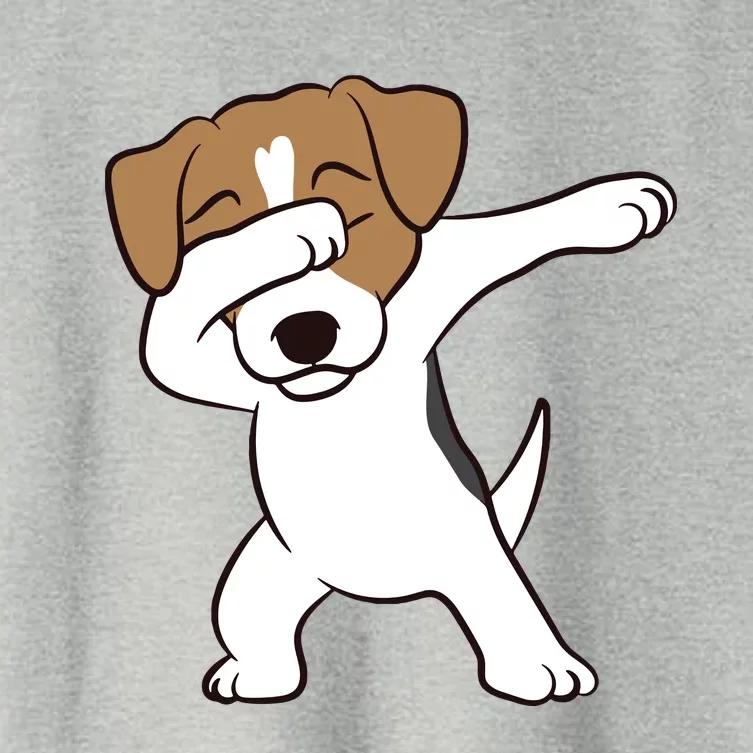 Dabbing Jack Russell Terrier Dog Dabbing Jack Russell Women's Crop Top Tee