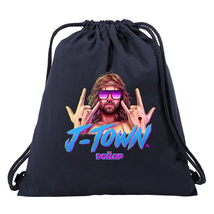 Dollop J Town Drawstring Bag