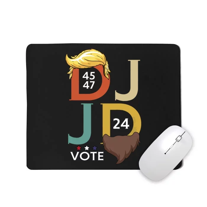 Dj Jd Trump Hair Vance Beard Vote For President 2024 Mousepad