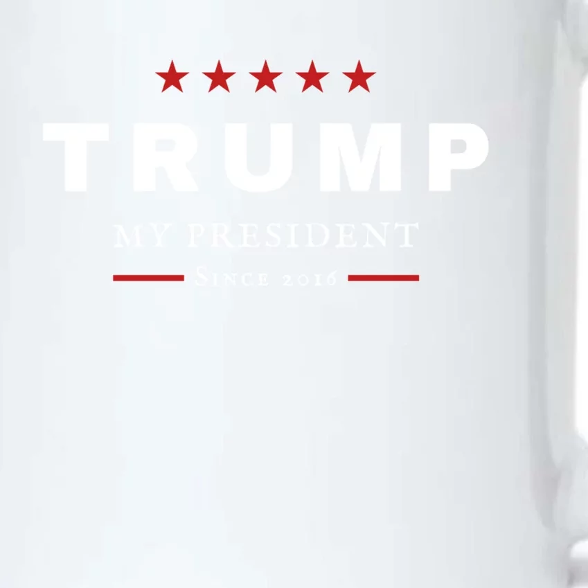 Donald J Trump Is My President Since 2016 Maga Patriotic Funny Gift Black Color Changing Mug