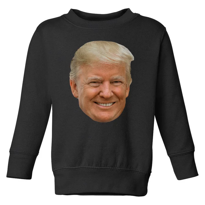 Donald J Trump The President's Face On A Meme Toddler Sweatshirt