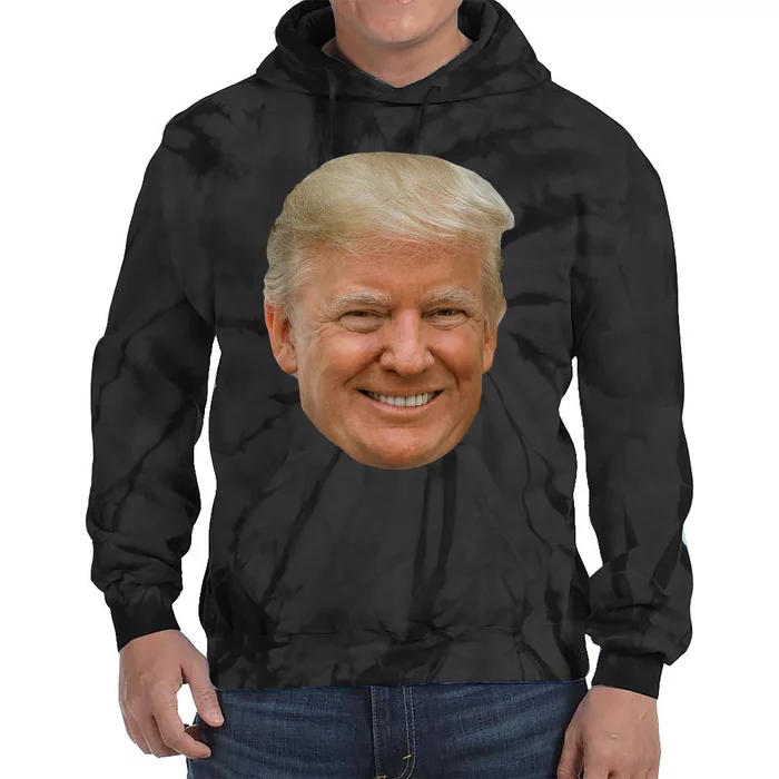 Donald J Trump The President's Face On A Meme Tie Dye Hoodie