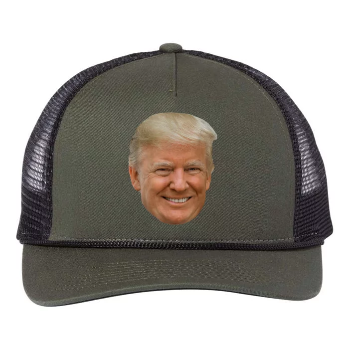 Donald J Trump The President's Face On A Meme Retro Rope Trucker Hat Cap