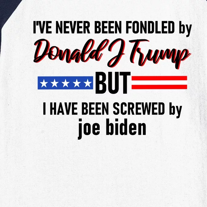 Donald J Trump 2024 Tired Of Being Screwed By Joe Biden Baseball Sleeve Shirt