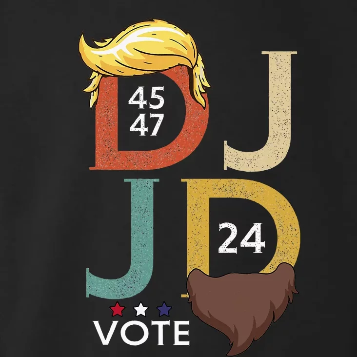 Dj & Jd Trump Hair Vance Beard Vote For President 2024 Toddler Hoodie