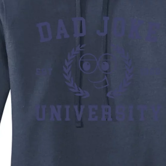 Dad Joke University Funny Dad Gift Women's Pullover Hoodie