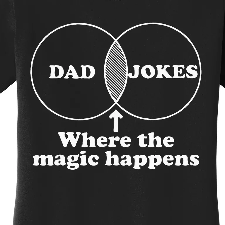 Dad Jokes Venn Diagram Women's T-Shirt