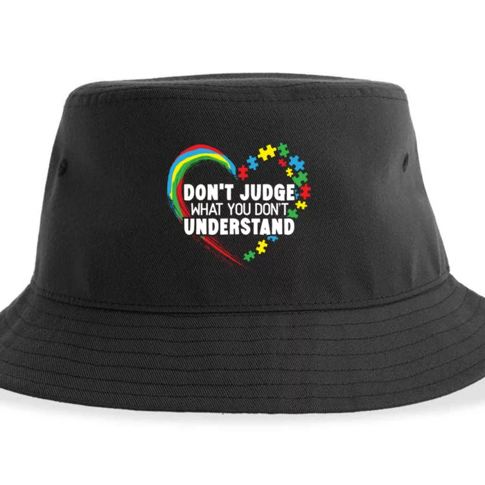 DonT Judge What You DonT Understand Autism Awareness Sustainable Bucket Hat