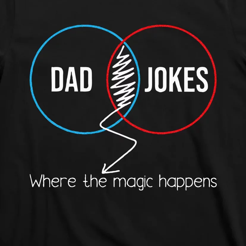 Dad Jokes Where The Magic Happens Funny Father Daddy T-Shirt