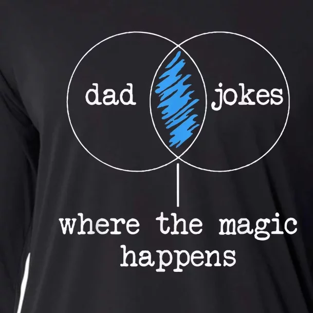 Dad Jokes Where The Magic Happens Cooling Performance Long Sleeve Crew