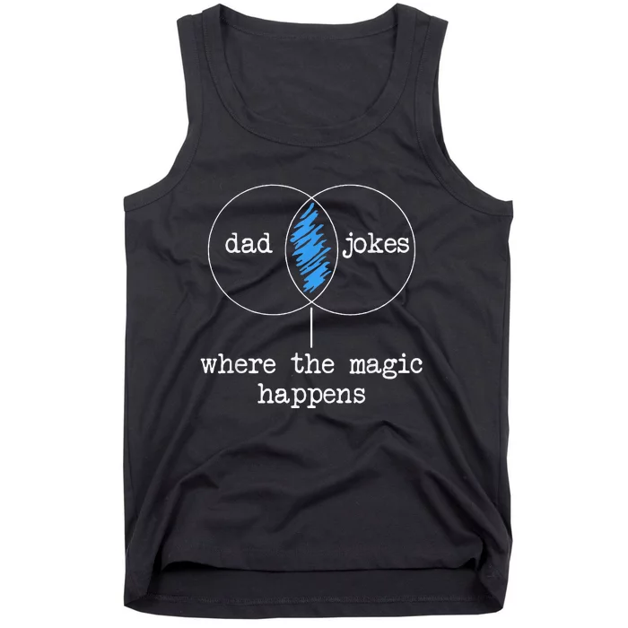 Dad Jokes Where The Magic Happens Tank Top