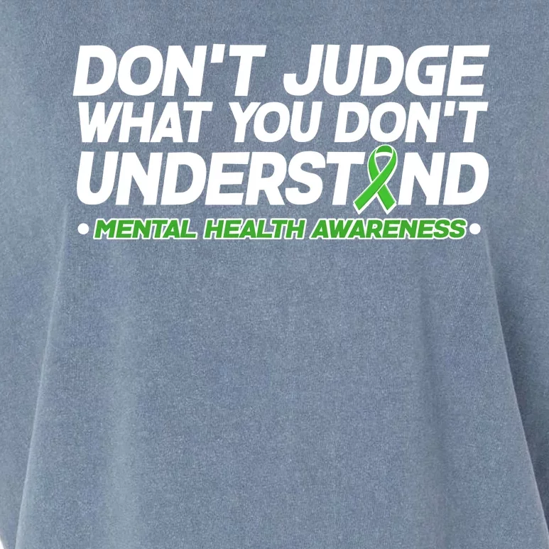 Don't Judge What You Don't Understand Mental Health Awareness Garment-Dyed Women's Muscle Tee