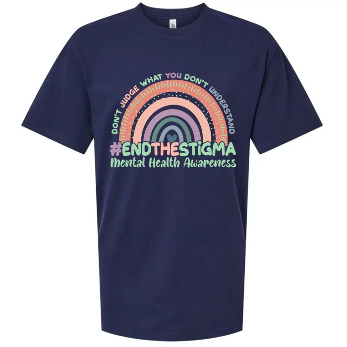 Don't Judge What You Don't Understand #End The Stigma Sueded Cloud Jersey T-Shirt