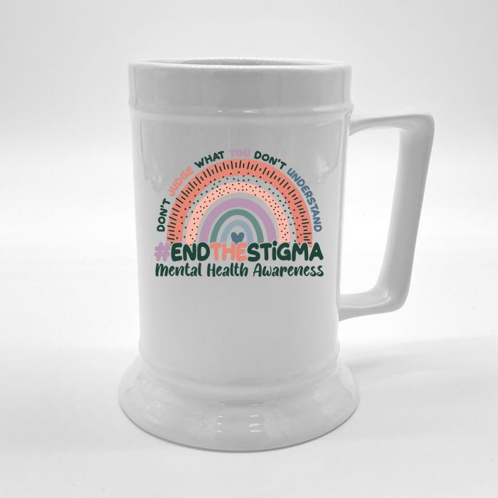 Don't Judge What You Don't Understand #End The Stigma Front & Back Beer Stein