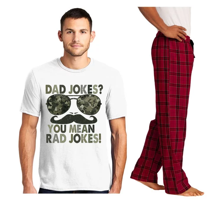 Dad Jokes You Mean Rad Jokes Funny Father Day Vintage Pajama Set