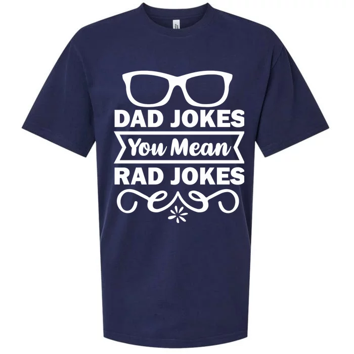 Dad Jokes You Mean Rad Jokes Sueded Cloud Jersey T-Shirt