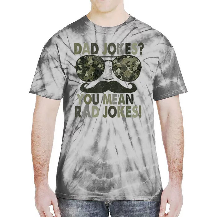 Dad Jokes You Mean Rad Jokes Fathers Day Vintage Tie-Dye T-Shirt