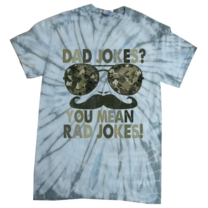 Dad Jokes You Mean Rad Jokes Fathers Day Vintage Tie-Dye T-Shirt