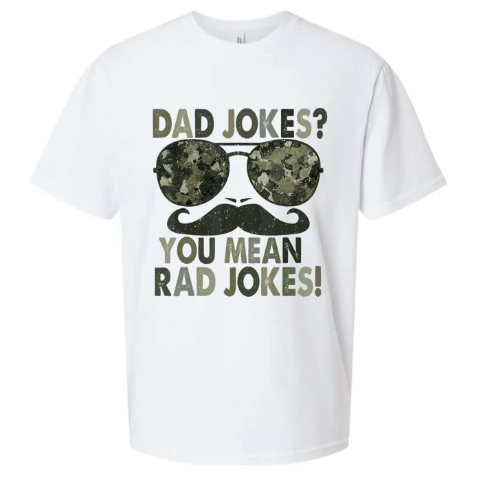 Dad Jokes You Mean Rad Jokes Fathers Day Vintage Sueded Cloud Jersey T-Shirt