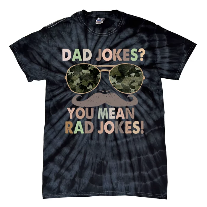 Dad Jokes You Mean Rad Jokes Fathers Day Vintage Tie-Dye T-Shirt